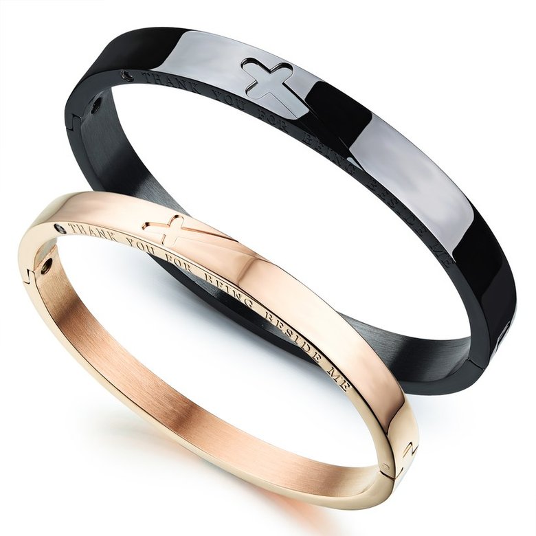 Wholesale New Fashion Stainless Steel Couples BraceletLovers TGSMB001