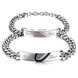 Wholesale 2018 New Fashion Stainless Steel Couples BraceletLovers TGSMB045