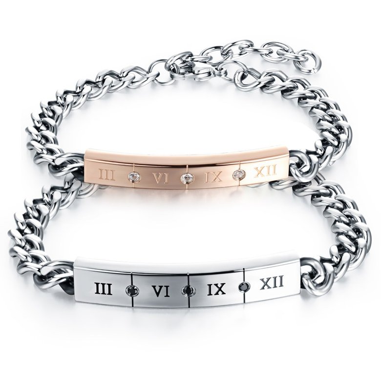 Wholesale 2018 New Fashion Stainless Steel Couples BraceletLovers TGSMB003