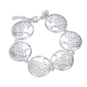 Wholesale Trendy Silver Tree of Life Bracelet TGSPB279