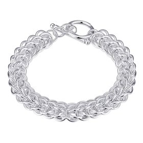 Wholesale Classic Silver Round Bracelet TGSPB362