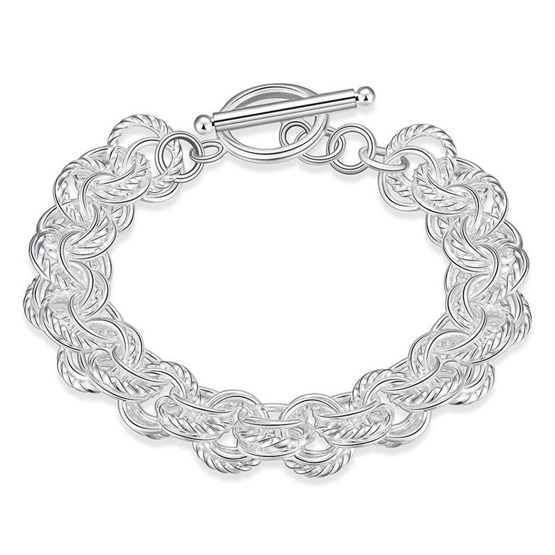 Wholesale Trendy Silver Round Bracelet TGSPB372