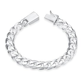 Wholesale Romantic Silver Round Bracelet TGSPB387