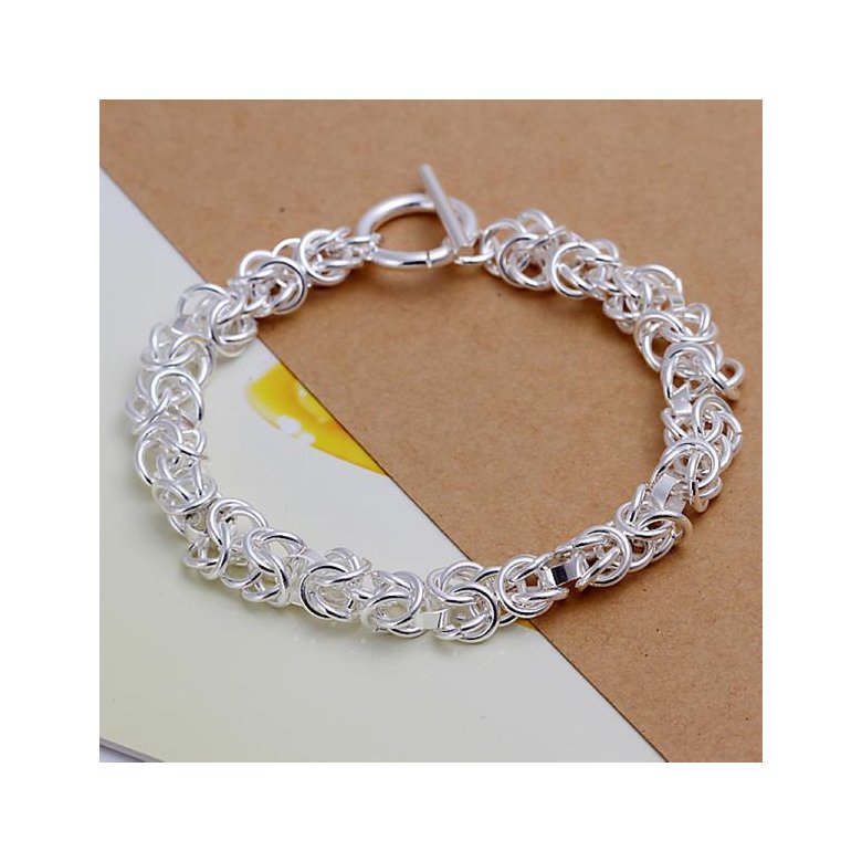 Wholesale Trendy Silver Round Bracelet TGSPB390