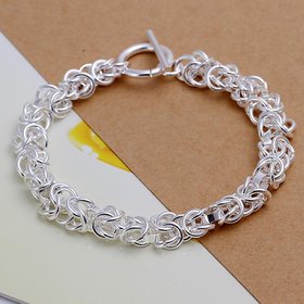 Wholesale Trendy Silver Round Bracelet TGSPB390