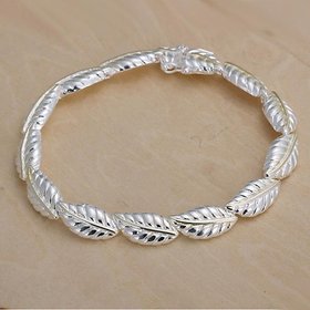 Wholesale Romantic Silver Plant Bracelet TGSPB410