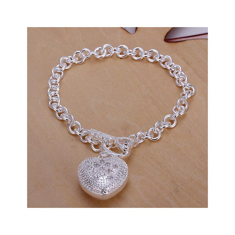 Wholesale Trendy Silver Round Bracelet TGSPB414