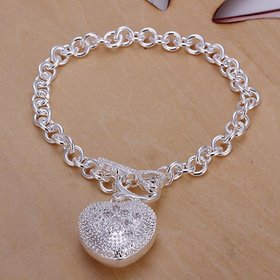 Wholesale Trendy Silver Round Bracelet TGSPB414