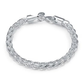 Wholesale Classic Silver Round Bracelet TGSPB421