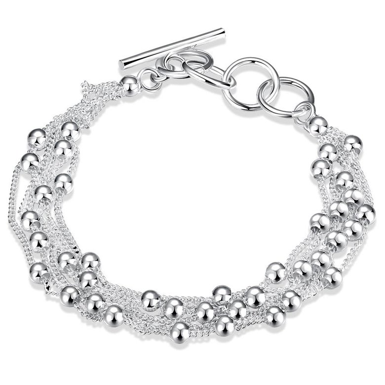 Wholesale Trendy Silver Ball Bracelet TGSPB058