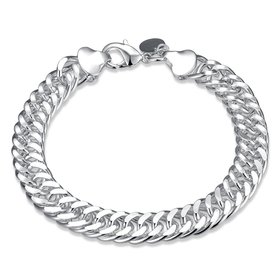 Wholesale Romantic Silver Round Bracelet TGSPB060