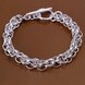 Wholesale Classic Silver Round Bracelet TGSPB073