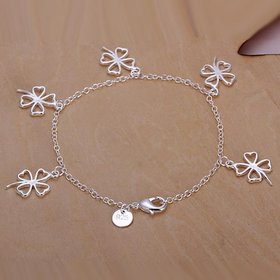 Wholesale Classic Silver Plant Bracelet TGSPB133