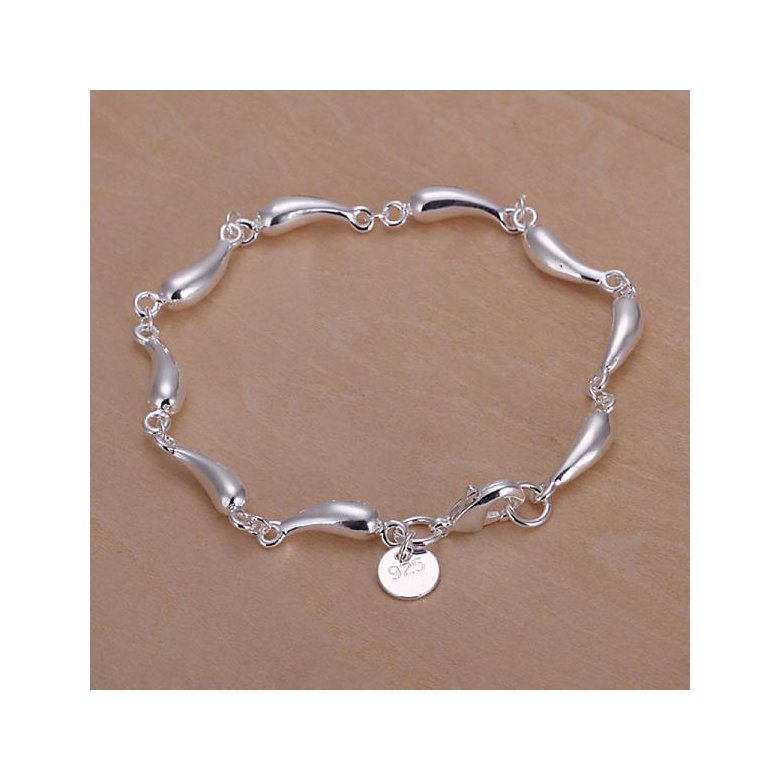 Wholesale Romantic Silver Water Drop Bracelet TGSPB147