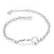 Wholesale Romantic Silver Heart Bracelet TGSPB151