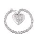 Wholesale Classic Silver Heart Bracelet TGSPB166