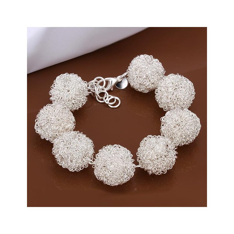 Wholesale Trendy Silver Ball Bracelet TGSPB170