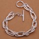Wholesale Romantic Silver Geometric Bracelet TGSPB209