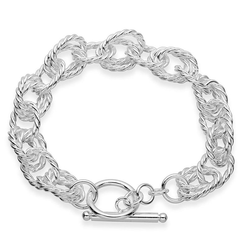 Wholesale Romantic Silver Plant Bracelet TGSPB213