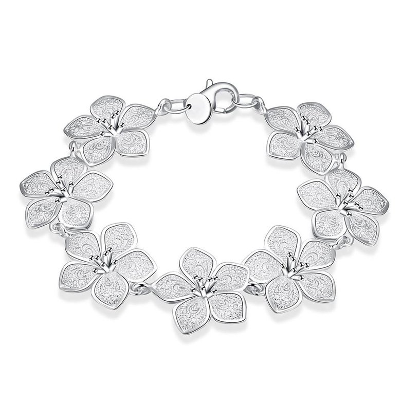 Wholesale Trendy Silver Plant Bracelet TGSPB217