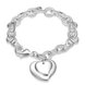 Wholesale Classic Silver Heart Bracelet TGSPB250