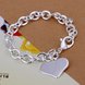 Wholesale Classic Silver Heart Bracelet TGSPB252