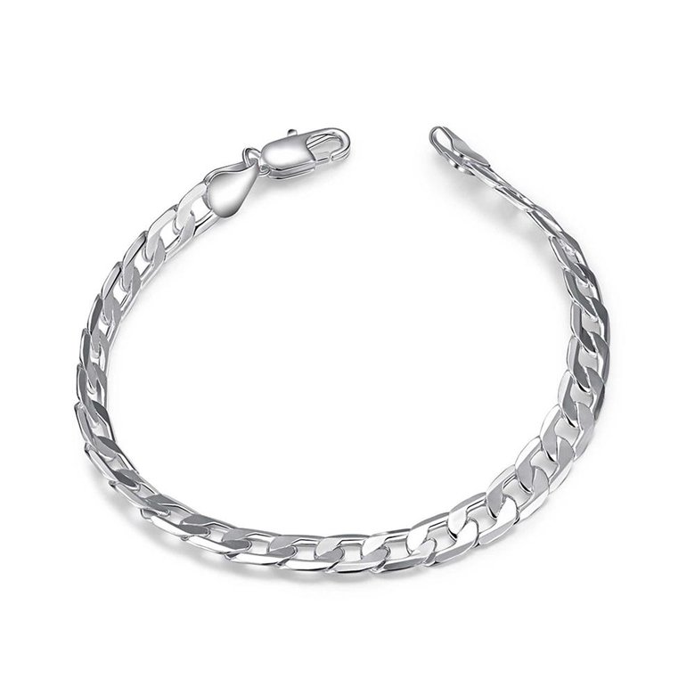 Wholesale Romantic Silver Round Bracelet TGSPB284
