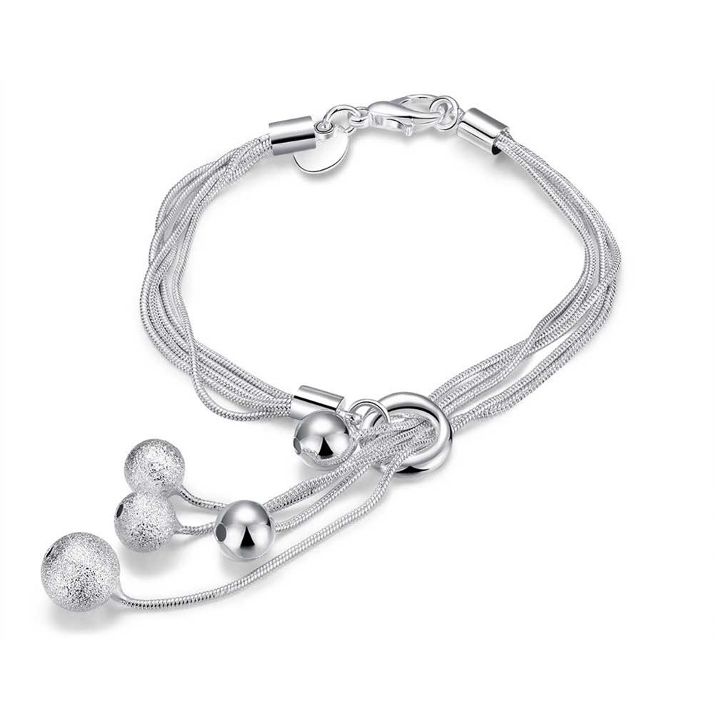 Wholesale Romantic Silver Ball Bracelet TGSPB288