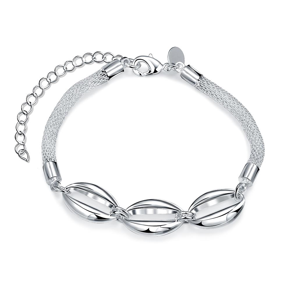 Wholesale Romantic Silver Round Bracelet TGSPB331