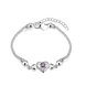 Wholesale Classic Silver Heart CZ Bracelet TGSPB336