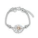 Wholesale Romantic Silver Round CZ Bracelet TGSPB337