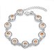 Wholesale Classic Silver Round CZ Bracelet TGSPB341