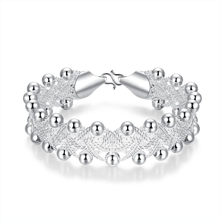 Wholesale Trendy Silver Round Bracelet TGSPB357