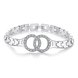 Wholesale Classic Silver Round CZ Bracelet TGSPB386