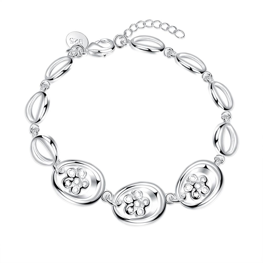 Wholesale Trendy Silver Geometric Bracelet TGSPB100