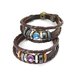 Wholesale 2020 New Vintage Leather Bracelet hand woven student leather rope men's and women's universal leather Beaded Friendship Bracelet VGB005