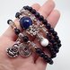 Wholesale Natural Black  Bracelet beads Strand Mala Rosary Buddhist Buddha Lover Lucky Amulet Jewelry VGB012
