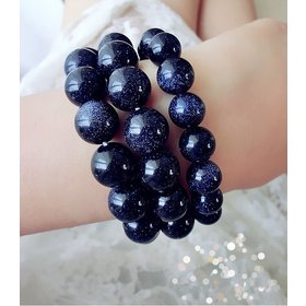 Wholesale Planet Blue sand Bracelet for Women Natural Stone Universe Beads Men Bracelet Elastic Yoga Chakra Healing Energy Jewelry VGB025