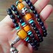 Wholesale Natural Agate Crystal Cat's Eye Garnet Fashion Korean-style Multilayer Beaded Bracelet Women's Baby Buddha beads  Lucky Bracele VGB026