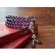 Wholesale Natural Purple Crystal Amethysts Bracelet Beads Necklace Yoga Mala Stone Bracelet for Women Buddha Energy Jewelry VGB031