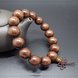 Wholesale Buddha Jewelry Natural authentic gold sandalwood beads bracelet for men and women Christmas Gift VGB039
