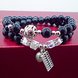 Wholesale Obsidian Bracelet Square crystal Beaded for men and women Yoga Hand Jewelry Accessories Wristband VGB042