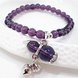 Wholesale Natural Amethysts and brown quartz Bracelet beads Necklace Yoga Mala Stone Bracelet for Women gourd Energy Jewelry VGB045