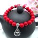 Wholesale 2020 Lucky Cat Stone Beads Bracelet Bangles Simple Sweet Ceramic Bracelets for Women Girls Birthday Gift Female Charm Jewelry VGB046