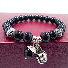 Wholesale Fashion wholesale Handmade jewelry Crown Charms Crystal Beaded Bracelet for Women New Fashion DIY Jewelry VGB048