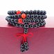 Wholesale Black Obsidian Bracelet Carnelian Beads Stretch Bracelets Buddhist Mediation Prayer Beads Mala Fashion Couple Bracelets VGB053