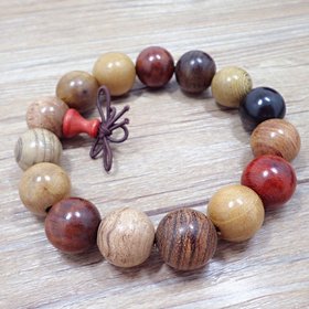 Wholesale Natural colourful Rosewood Beads Bracelets Luxury Jewelry Buddhist Rosary Meditation Yoga Prayer Stretch Bracelet for Men VGB073