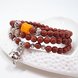 Wholesale Natural Gold SandStone Round beads luck cat bracelets Buddhist Prayer Beads Bracelet For Women Yoga Meditation jewelry VGB078