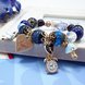 Wholesale Hot Fashion Unlimited Bangle Bracelets Charm Heart Flower blue Crystal  Beaded Bracelet For Women Jewelry 2020 VGB084