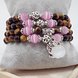 Wholesale Natural Stone Beads Buddha opal Bracelet Brown Tiger Eyes Yoga Meditation Braclet For Men Women Hand Jewelry Homme Unisex VGB096